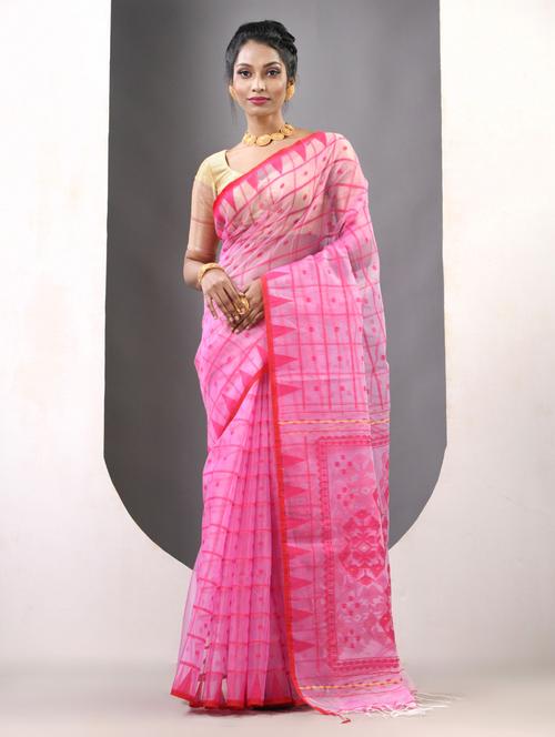 women self design handloom saree with blouse - 21839641 - Standard Image - 0