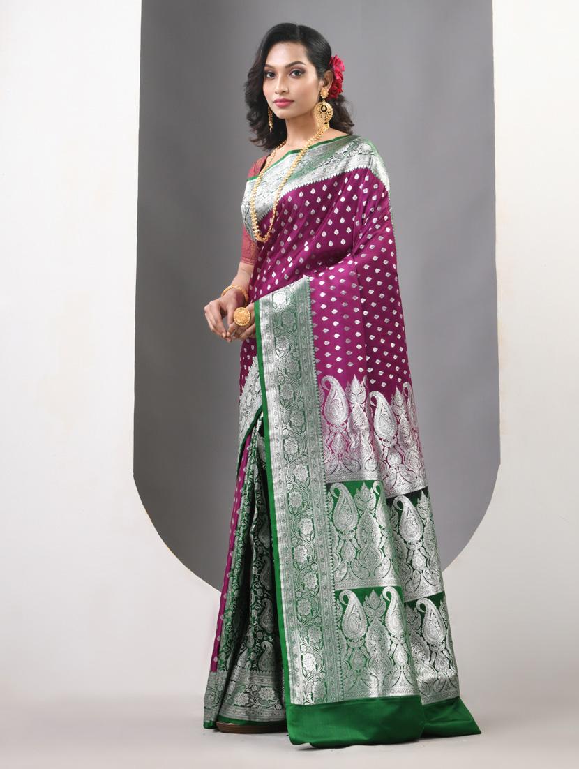 women self design banarasi saree with blouse - 21839656 - Standard Image - 2