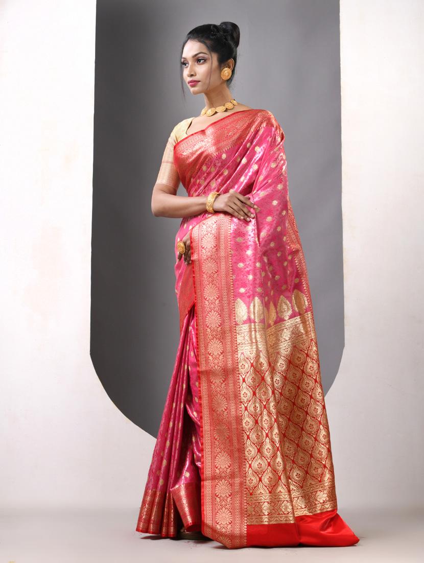 women self design banarasi saree with blouse - 21839669 - Standard Image - 2