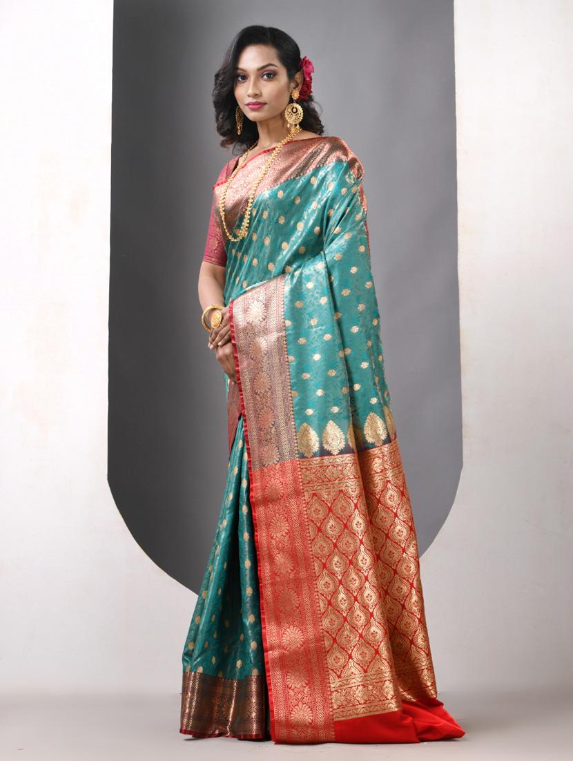 women self design banarasi saree with blouse - 21839673 - Standard Image - 2