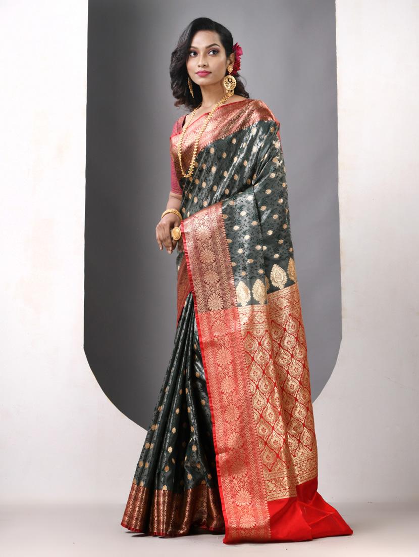 women self design banarasi saree with blouse - 21839674 - Standard Image - 2