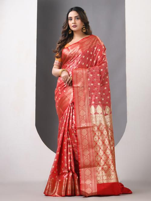women self design banarasi saree with blouse - 21839676 -  Standard Image - 0