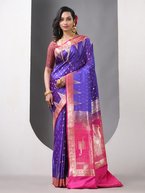 women self design banarasi saree with blouse - 21839683 -  Standard Image - 0