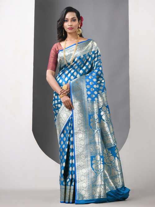 women self design banarasi saree with blouse - 21839701 -  Standard Image - 0