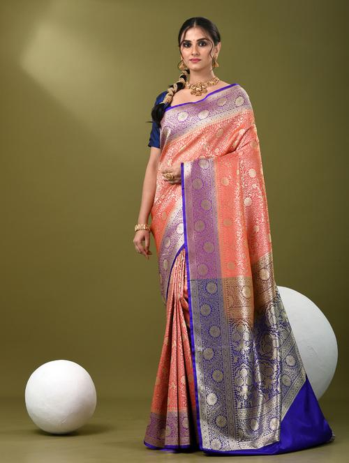 women self design banarasi saree with blouse - 21839706 -  Standard Image - 0