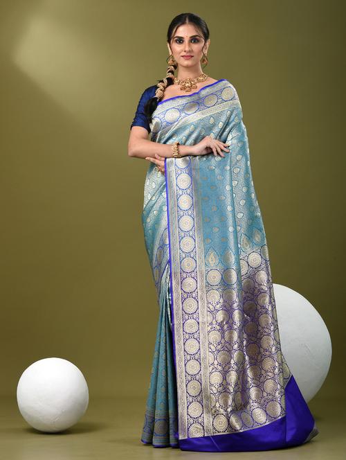 women self design banarasi saree with blouse - 21839711 - Standard Image - 0