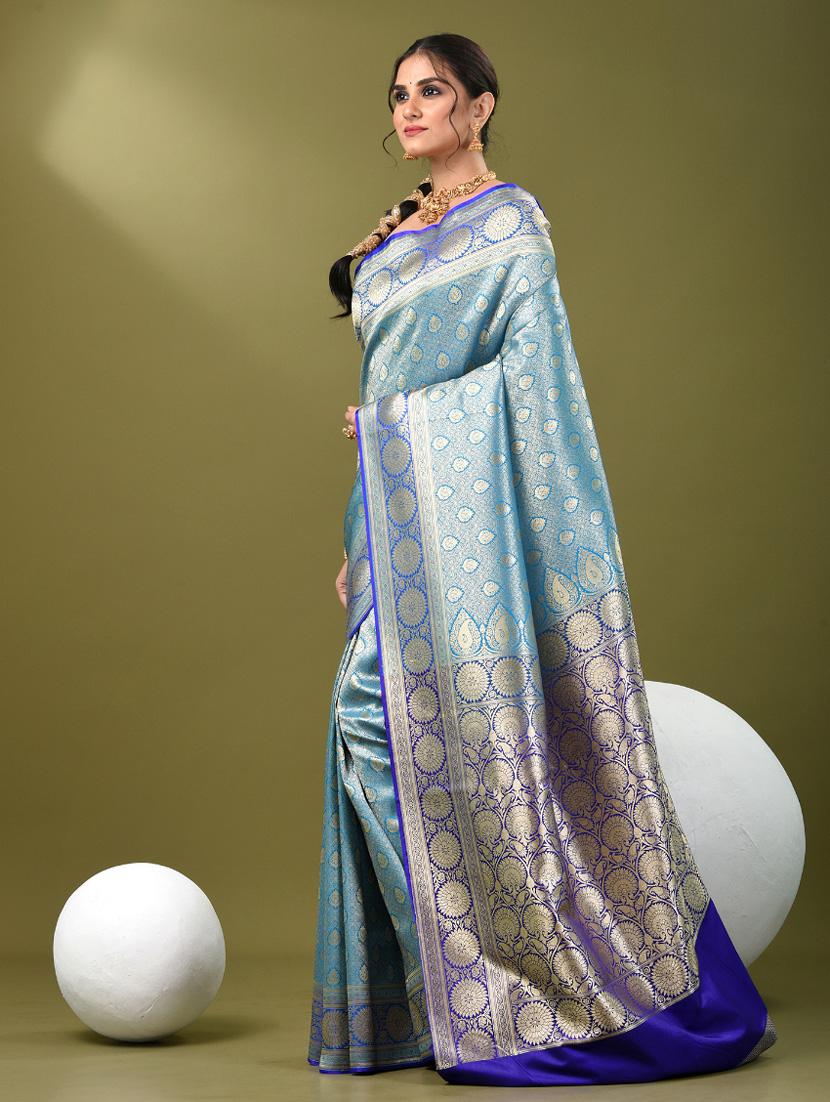 women self design banarasi saree with blouse - 21839711 - Standard Image - 2