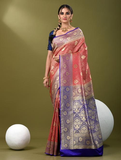 women self design banarasi saree with blouse - 21839718 - Standard Image - 0