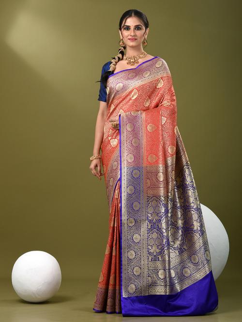 women self design banarasi saree with blouse - 21839720 - Standard Image - 0