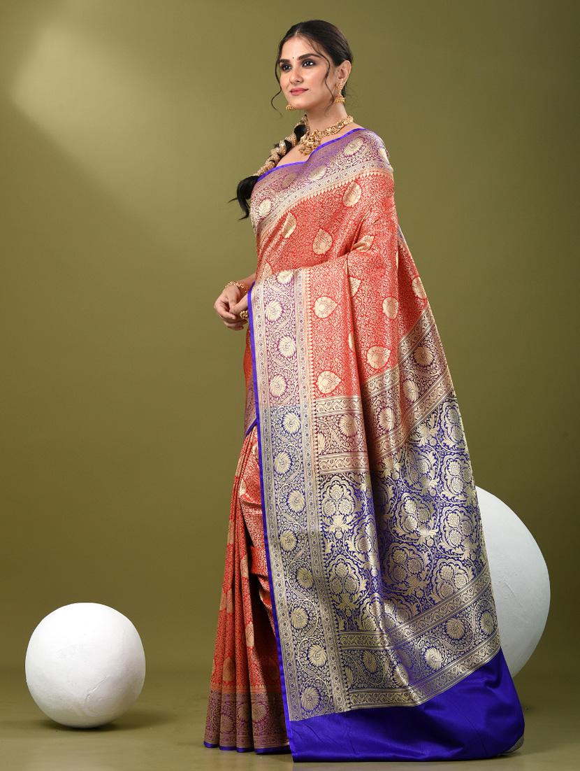 women self design banarasi saree with blouse - 21839720 - Standard Image - 2