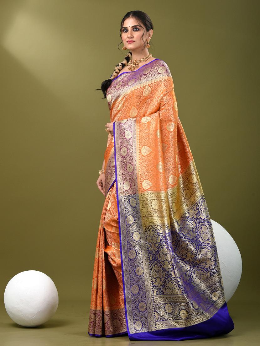 women self design banarasi saree with blouse - 21839721 - Standard Image - 2