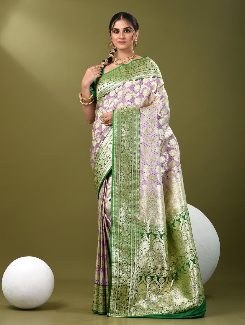 women self design banarasi saree with blouse - 21839735 -  Zoom Image - 0