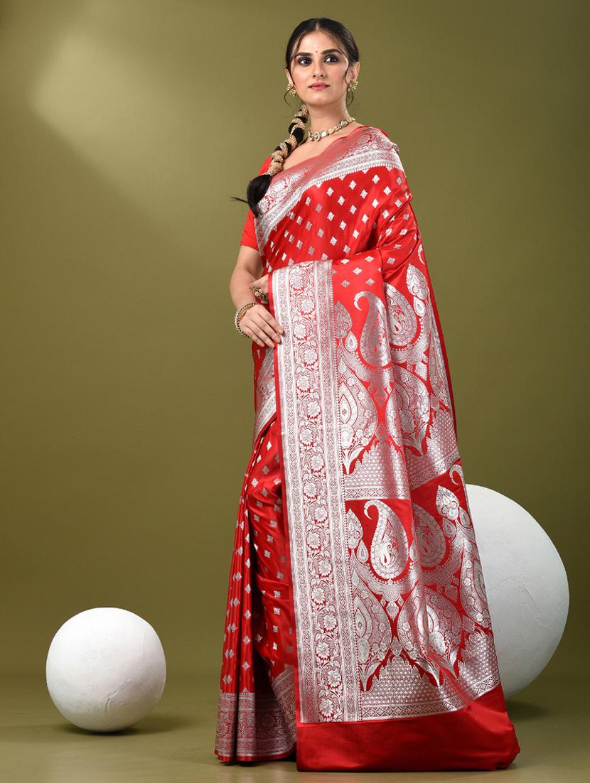 women self design banarasi saree with blouse - 21839746 - Standard Image - 2