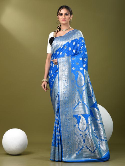 women self design banarasi saree with blouse - 21839753 - Standard Image - 0