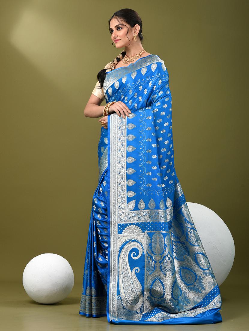women self design banarasi saree with blouse - 21839759 - Standard Image - 2