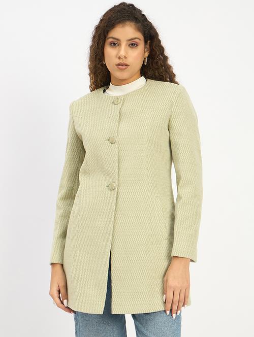 women self designed long sleeves coatigan - 21839900 -  Standard Image - 0