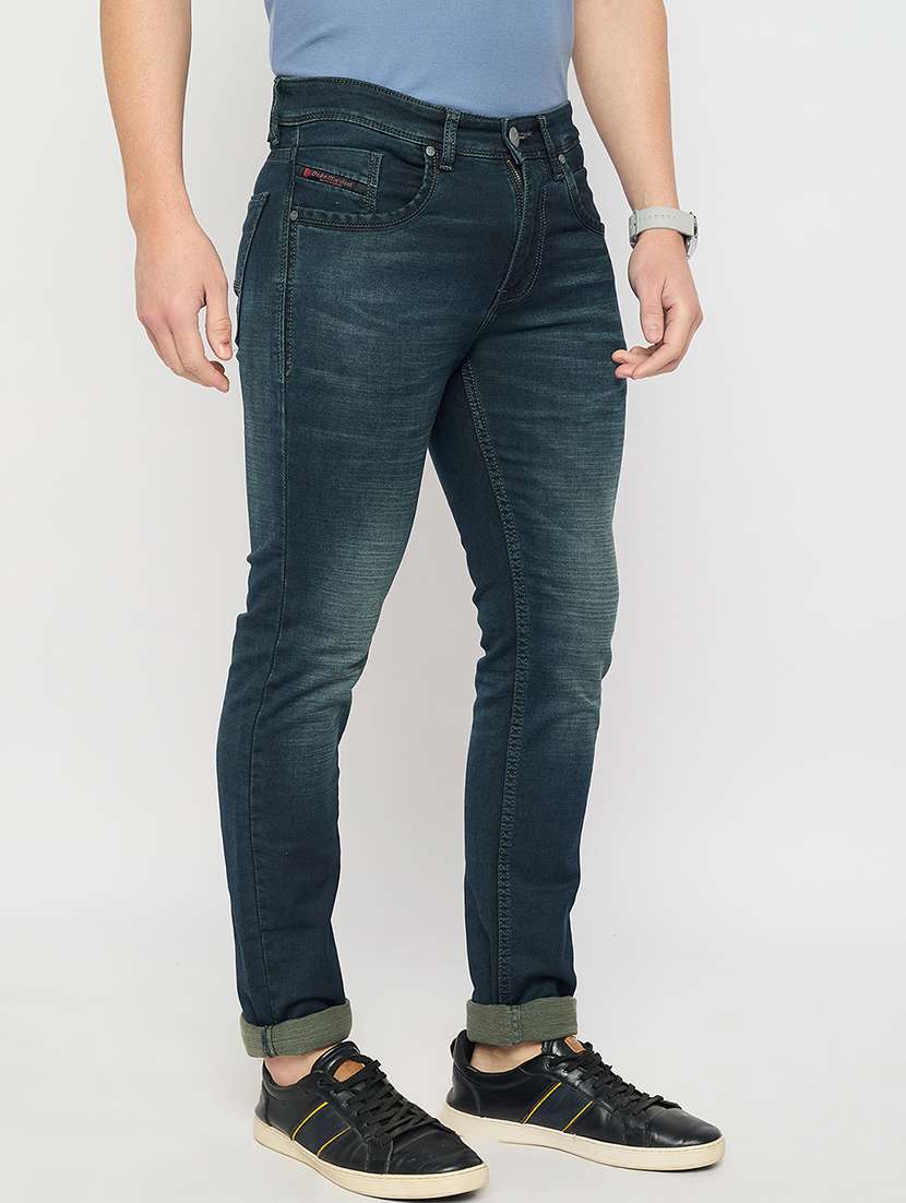 men solid mid rise slim fit jean - 21840040 -  Standard Image - 2