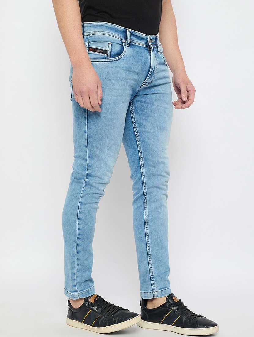 men solid mid rise slim fit jean - 21840041 -  Standard Image - 2