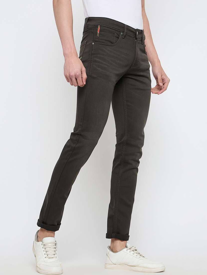 men solid mid rise slim fit jean - 21840043 -  Standard Image - 2