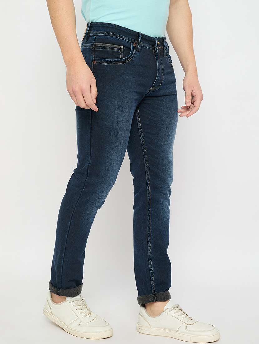 men solid mid rise skinny fit jean - 21840046 -  Standard Image - 2