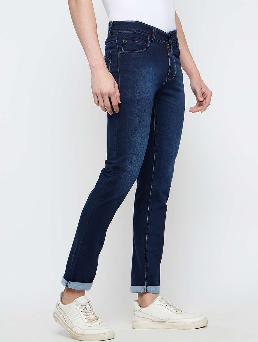 men solid mid rise slim fit jean - 21840050 -  Standard Image - 2