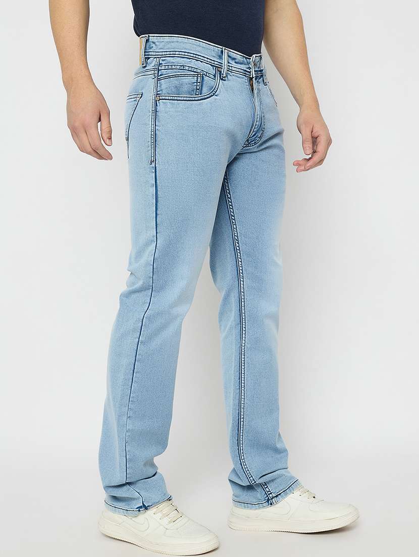 men solid mid rise relaxed fit jean - 21840064 -  Standard Image - 2