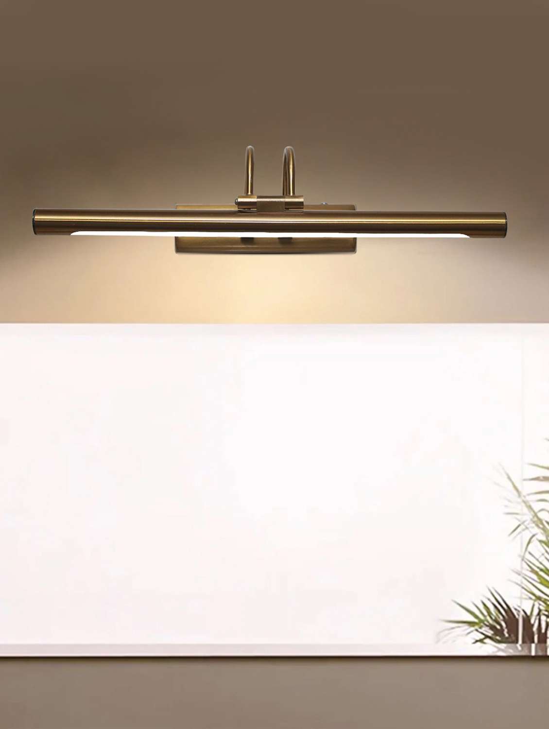 brass finish picture light