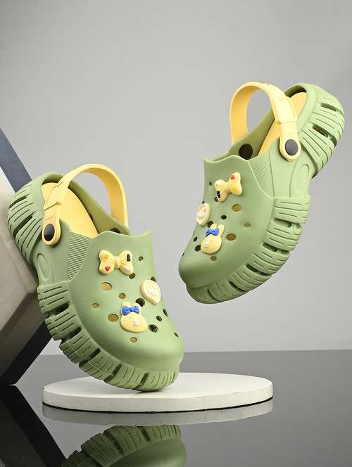 women olive slip on clogs - 21840166 - Standard Image - 0