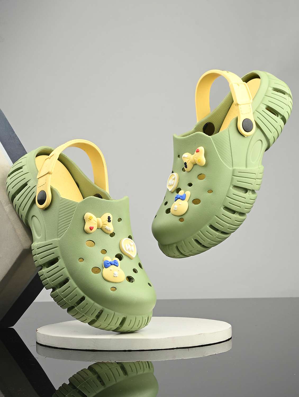 women olive slip on clogs - 21840166 - Zoom Image - 0