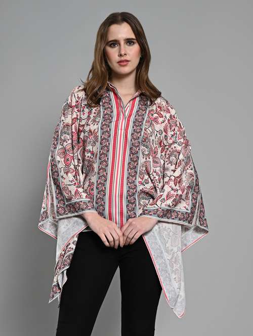 women printed kimono sleeves regular shirt - 21840175 -  Standard Image - 0