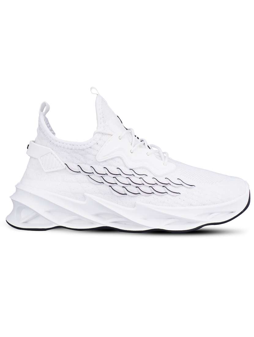 men white lace up sport shoe - 21840557 - Standard Image - 2