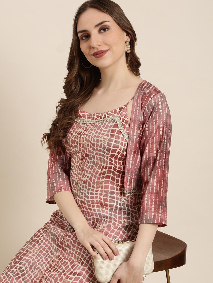 women printed jumpsuit with jacket - 21840560 - Standard Image - 7