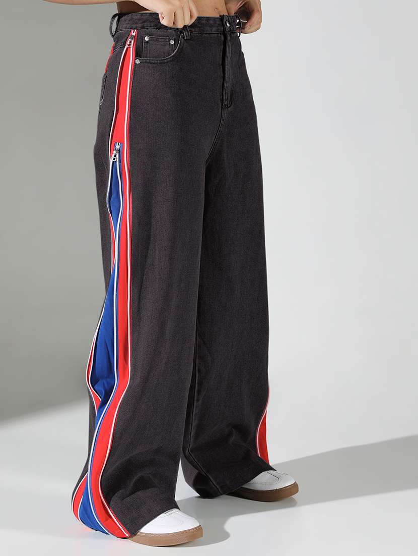 women tapered mid irse wid leg jean - 21840564 -  Standard Image - 2