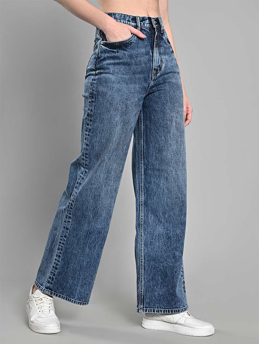 women blue mid rise denim jean - 21840655 -  Standard Image - 2