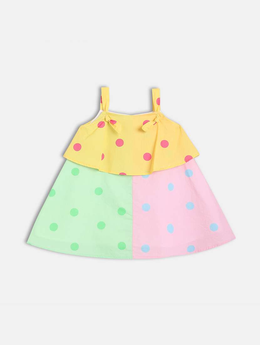 girls printed frock with bloomer - 21840998 -  Standard Image - 2