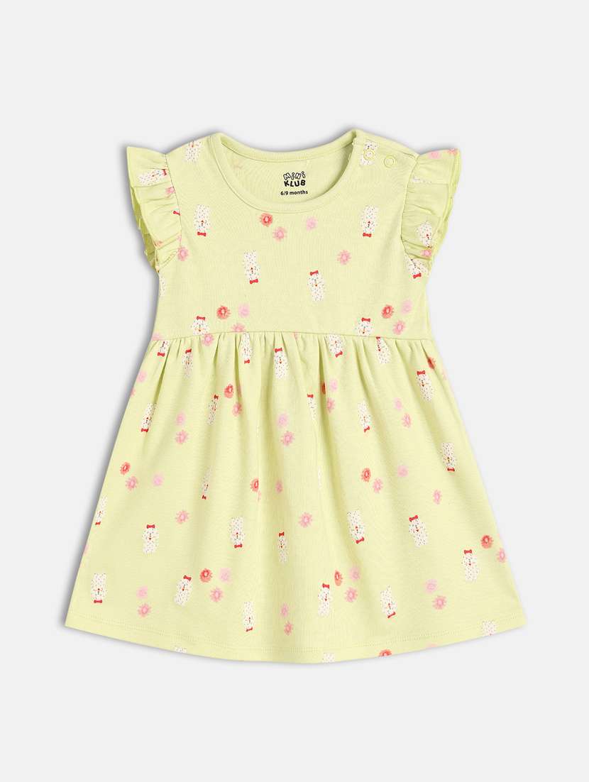 girls pack of 2 printed round neck frock - 21841002 -  Standard Image - 2