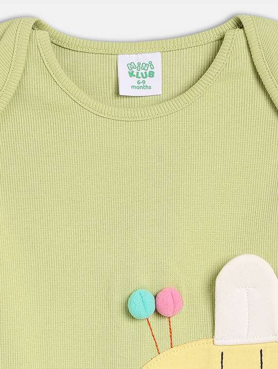 kids neo mint printed round neck romper - 21841054 -  Standard Image - 2