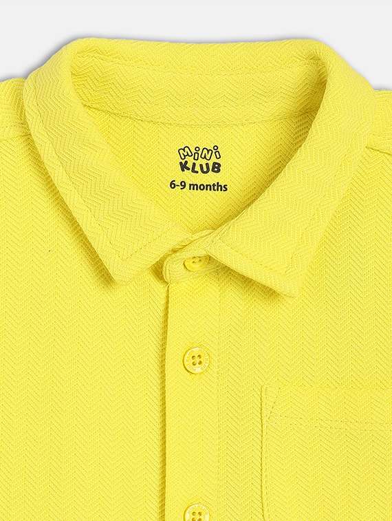 boys solid short sleeve regular fit shirt - 21841080 -  Standard Image - 2