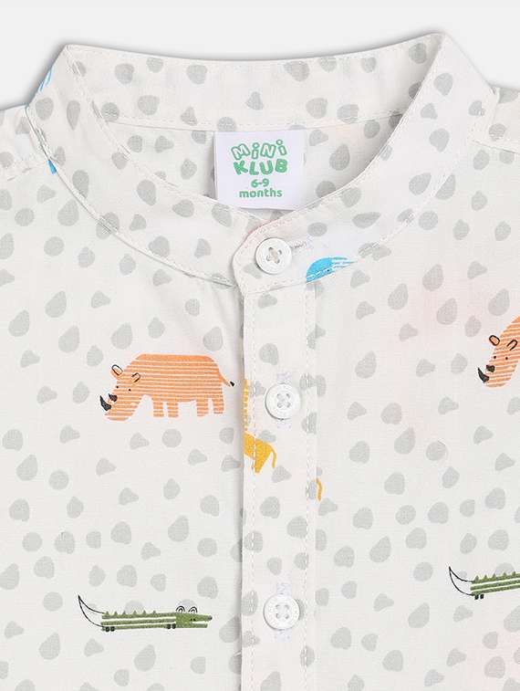 kids printed collared short sleeves t-shirt - 21841088 -  Standard Image - 2