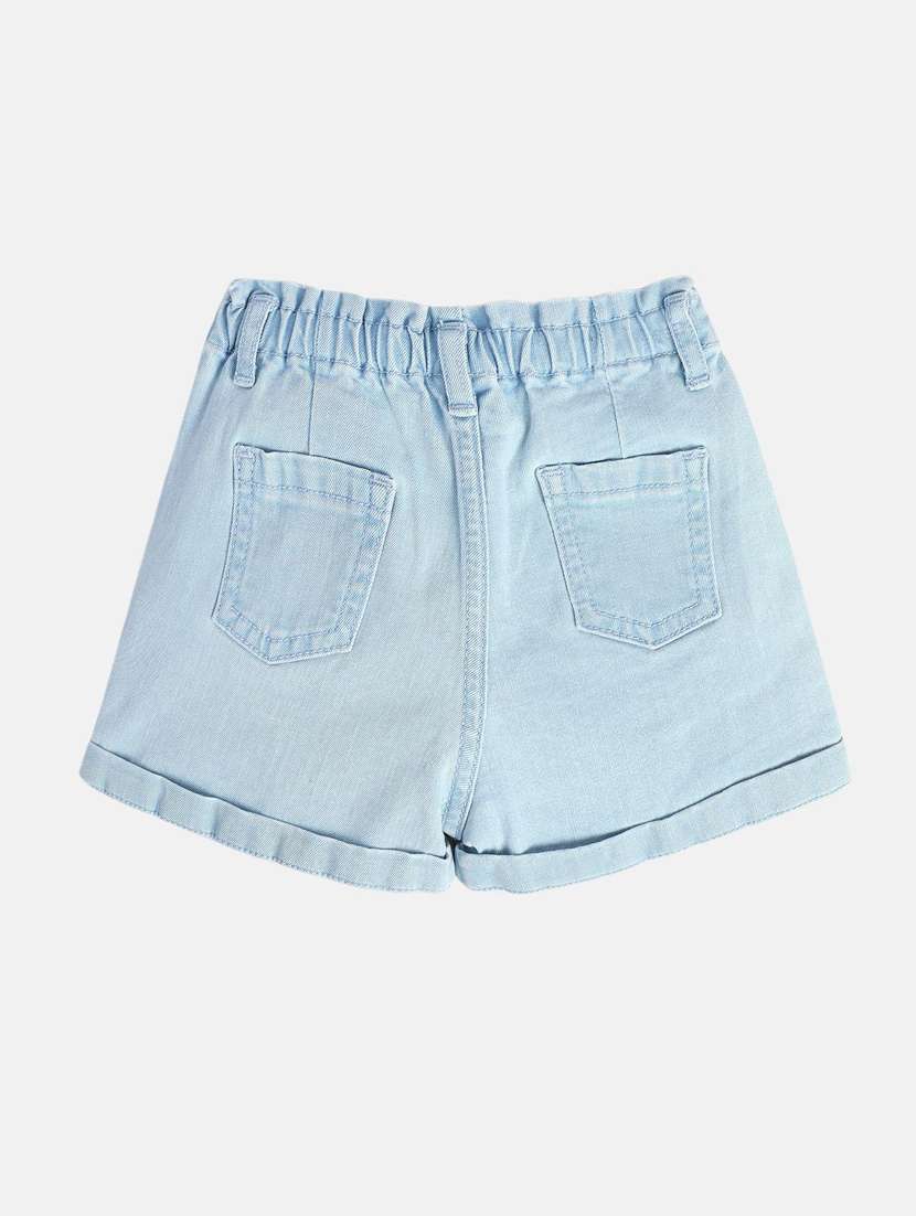 kids solid mid rise denim shorts  - 21841133 -  Standard Image - 2