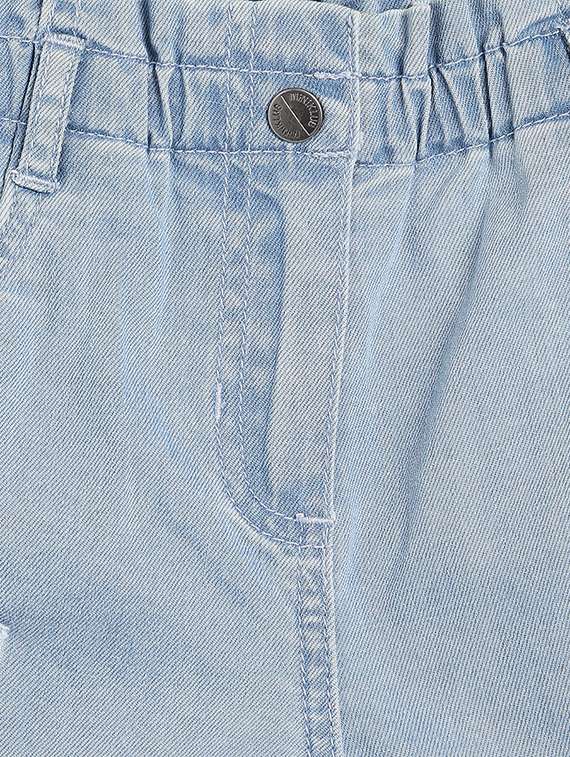 kids solid mid rise denim shorts  - 21841145 -  Standard Image - 2