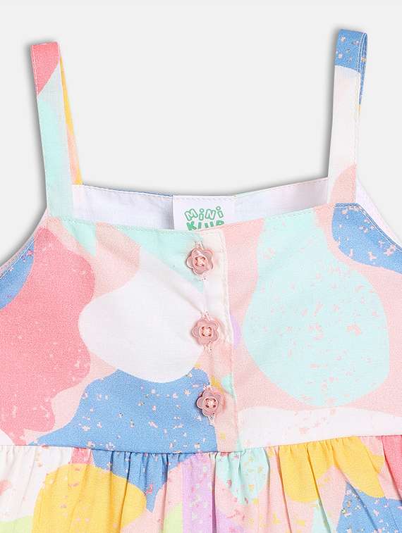 girls printed shoulder strap top - 21841162 -  Standard Image - 2