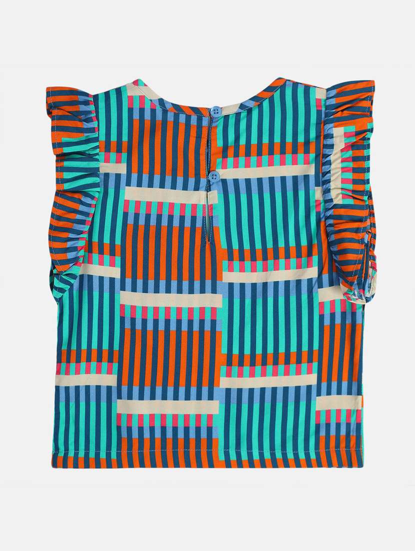 girls printed round neck top - 21841166 -  Standard Image - 2