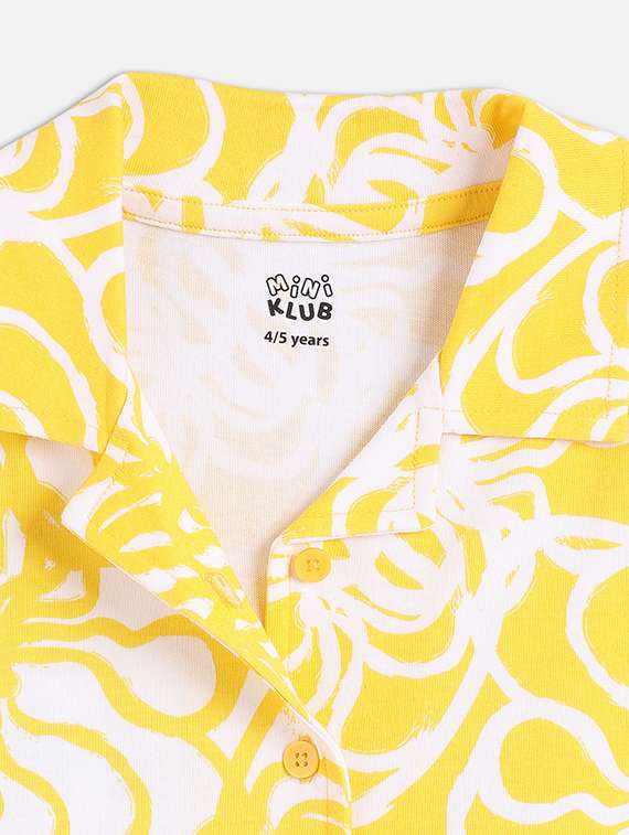 girls yellow printed short sleeve top - 21841197 -  Standard Image - 2