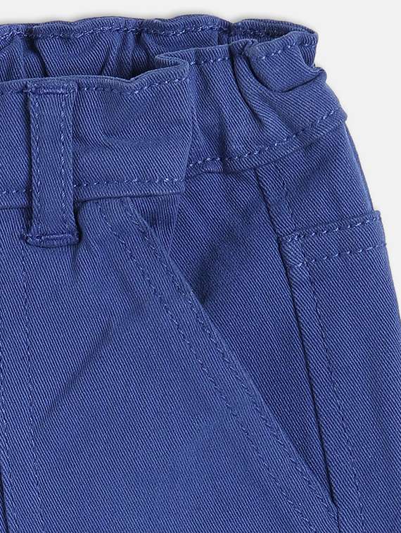 boys blue solid mid rise trouser - 21841215 -  Standard Image - 2