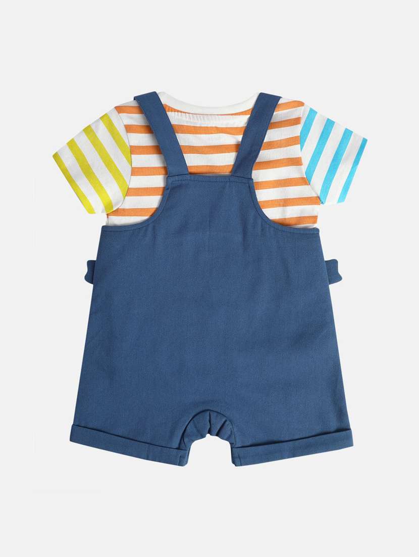 boys printed t-shirt & dungarees sets  - 21841254 -  Standard Image - 2