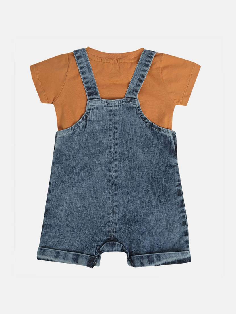 boys printed t-shirt & dungarees sets  - 21841255 -  Standard Image - 2