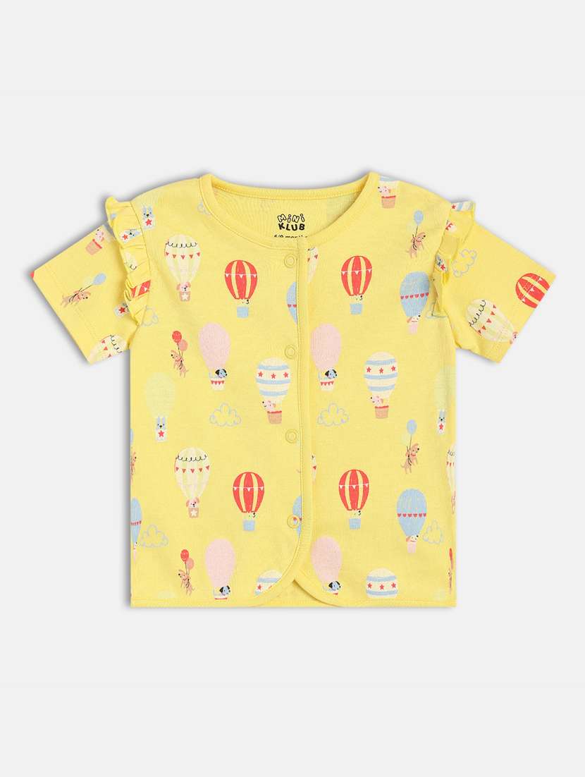 girls pack of 2 printed round neck t-shirt - 21841277 -  Standard Image - 2