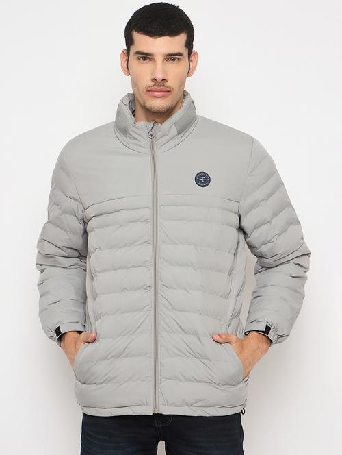 men solid long sleeves puffer jacket - 21841332 -  Standard Image - 0