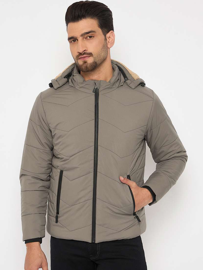 men solid long sleeve bomber jacket